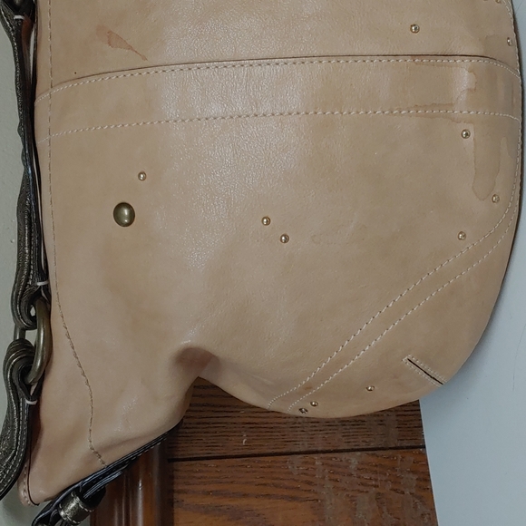 Coach Vanchetta Crystal Studded Leather Hobo Shoulder Bag - Picture 4 of 17